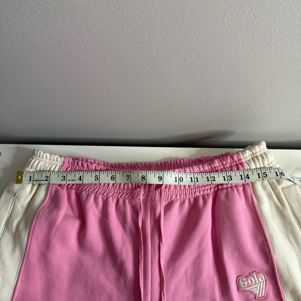 Gola X Anthropologie Pink and White Joggers NWT $98 Small - Picture 9 of 12